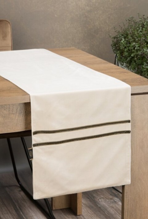 OBRUS GLEN 4 35 X 220 CM KREMOWY EUROFIRANY OBRUS GLEN 4 35 X 220 CM KREMOWY EUROFIRANY
