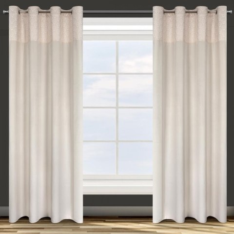 ZASŁONA GOTOWA D91 AGNES 140 X 250 CM KREMOWY EUROFIRANY ZASŁONA GOTOWA D91 AGNES 140 X 250 CM KREMOWY EUROFIRANY