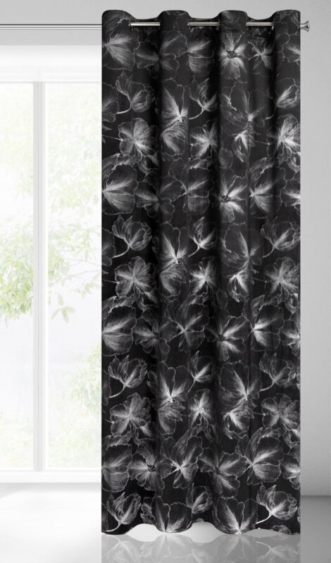 ZASŁONA GOTOWA STELLA 140 X 250 CM CZARNY EUROFIRANY ZASŁONA GOTOWA STELLA 140 X 250 CM CZARNY EUROFIRANY