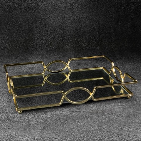 CERAMIKA 26 X 38 X 6 CM ZŁOTY EUROFIRANY CERAMIKA 26 X 38 X 6 CM ZŁOTY EUROFIRANY