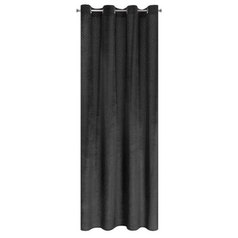 ZASŁONA GOTOWA LUSSI 140 X 250 CM CZARNY EUROFIRANY ZASŁONA GOTOWA LUSSI 140 X 250 CM CZARNY EUROFIRANY