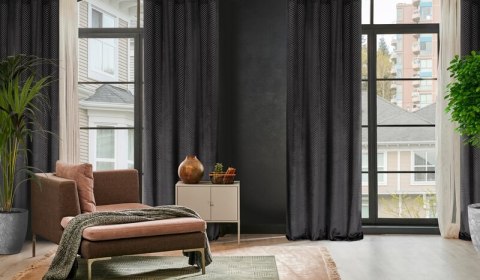 ZASŁONA GOTOWA LUSSI 140 X 250 CM CZARNY EUROFIRANY ZASŁONA GOTOWA LUSSI 140 X 250 CM CZARNY EUROFIRANY