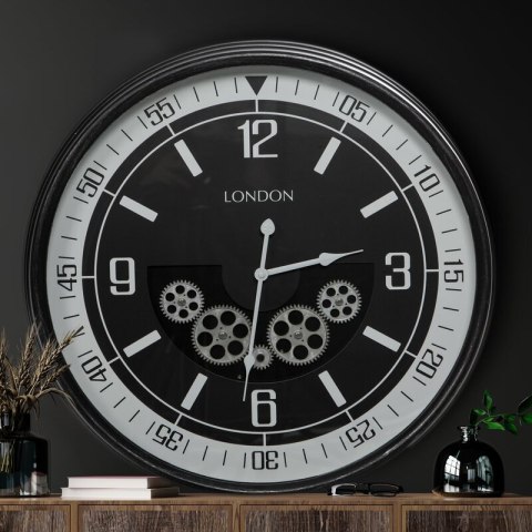 ZEGAR DEKORACYJNY 10 59 X 11 X 59 CM CZARNY EUROFIRANY ZEGAR DEKORACYJNY 10 59 X 11 X 59 CM CZARNY EUROFIRANY