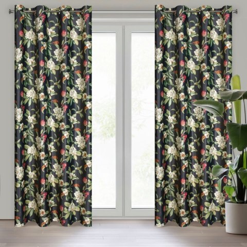 ZASŁONA GOTOWA ALEA 140 X 250 CM CZARNY EUROFIRANY ZASŁONA GOTOWA ALEA 140 X 250 CM CZARNY EUROFIRANY