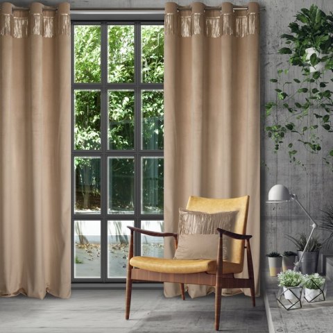 ZASŁONA GOTOWA JASPER 140 X 250 CM BEŻOWY EUROFIRANY ZASŁONA GOTOWA JASPER 140 X 250 CM BEŻOWY EUROFIRANY