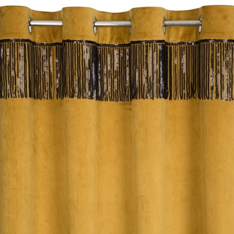 ZASŁONA GOTOWA JASPER 140 X 250 CM ZŁOTY EUROFIRANY ZASŁONA GOTOWA JASPER 140 X 250 CM ZŁOTY EUROFIRANY