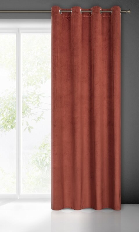 ZASŁONA GOTOWA LILI 140 X 250 CM CEGLASTY EUROFIRANY ZASŁONA GOTOWA LILI 140 X 250 CM CEGLASTY EUROFIRANY