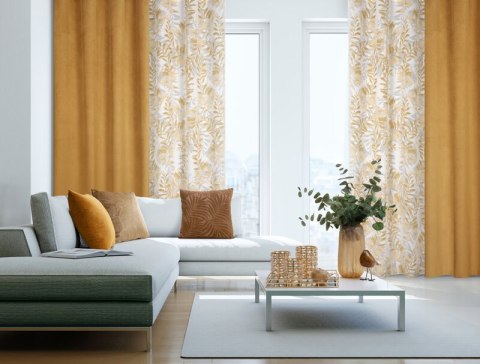 ZASŁONA GOTOWA LILI 140 X 250 CM ŻÓŁTY EUROFIRANY ZASŁONA GOTOWA LILI 140 X 250 CM ŻÓŁTY EUROFIRANY