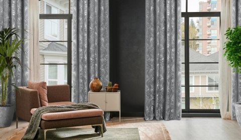 ZASŁONA GOTOWA LIVIA 140 X 250 CM STALOWY EUROFIRANY ZASŁONA GOTOWA LIVIA 140 X 250 CM STALOWY EUROFIRANY