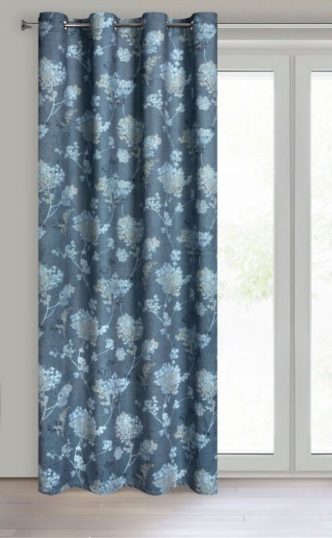 ZASŁONA GOTOWA D91 ANDY 140 X 250 CM CIEMNONIEBIESKI EUROFIRANY ZASŁONA GOTOWA D91 ANDY 140 X 250 CM CIEMNONIEBIESKI EUROFIRANY