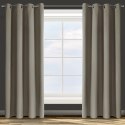 ZASŁONA GOTOWA D91 PARISA 140 X 250 CM CIEMNOBEŻOWY EUROFIRANY
