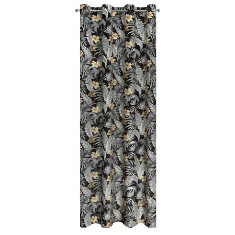 ZASŁONA GOTOWA LOREN 140 X 250 CM CZARNY EUROFIRANY ZASŁONA GOTOWA LOREN 140 X 250 CM CZARNY EUROFIRANY