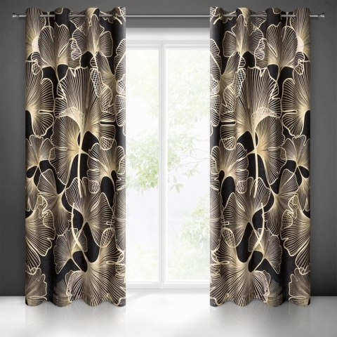 ZASŁONA GOTOWA VENUS 140 X 250 CM CZARNY EUROFIRANY ZASŁONA GOTOWA VENUS 140 X 250 CM CZARNY EUROFIRANY