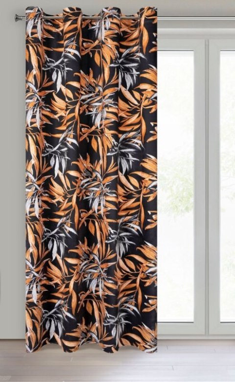 ZASŁONA GOTOWA ZOJA 140 X 250 CM CZARNY EUROFIRANY ZASŁONA GOTOWA ZOJA 140 X 250 CM CZARNY EUROFIRANY