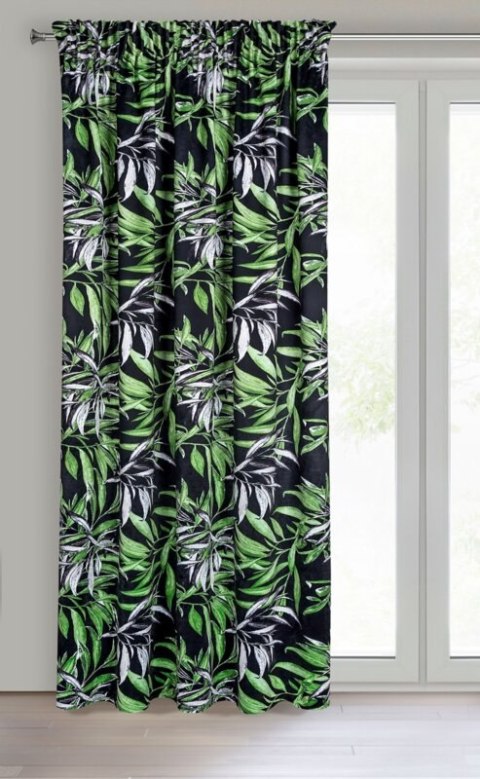 ZASŁONA GOTOWA ZOJA NA TAŚMIE 140 X 270 CM CZARNY EUROFIRANY ZASŁONA GOTOWA ZOJA NA TAŚMIE 140 X 270 CM CZARNY EUROFIRANY