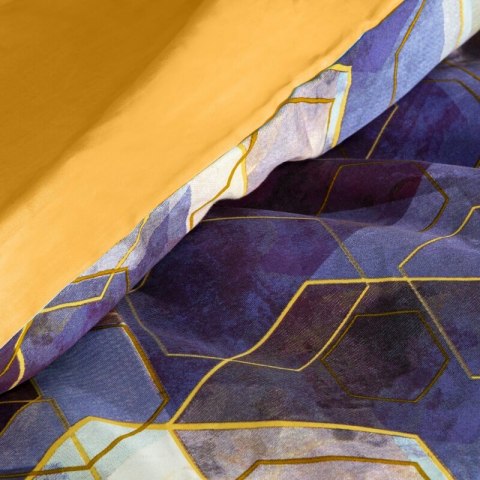 KOMPLET POŚCIELI W PUDEŁKU VITRAGE 220 X 200 CM FIOLETOWY EUROFIRANY KOMPLET POŚCIELI W PUDEŁKU VITRAGE 220 X 200 CM FIOLETOWY EUROFIRANY
