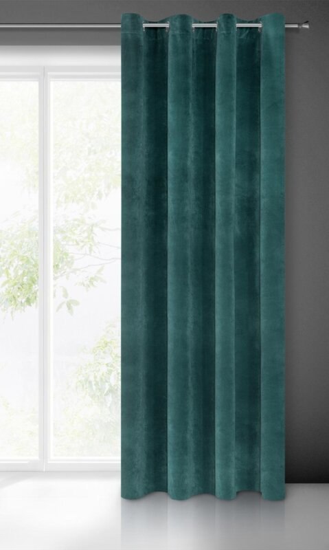 ZASŁONA GOTOWA VILLA 140 X 250 CM CIEMNOTURKUSOWY EUROFIRANY ZASŁONA GOTOWA VILLA 140 X 250 CM CIEMNOTURKUSOWY EUROFIRANY