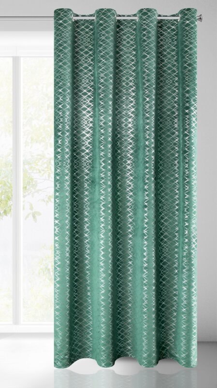 ZASŁONA GOTOWA D91 MOLY 140 X 250 CM ZIELONY EUROFIRANY ZASŁONA GOTOWA D91 MOLY 140 X 250 CM ZIELONY EUROFIRANY