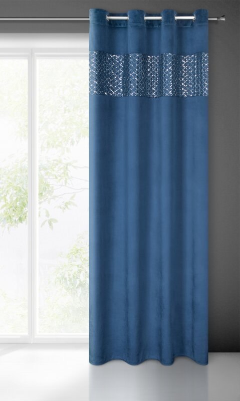 ZASŁONA GOTOWA MARGOT 140 X 250 CM GRANATOWY EUROFIRANY ZASŁONA GOTOWA MARGOT 140 X 250 CM GRANATOWY EUROFIRANY
