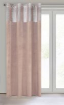 ZASŁONA GOTOWA PERI 140 X 250 CM PUDROWY RÓŻ EUROFIRANY
