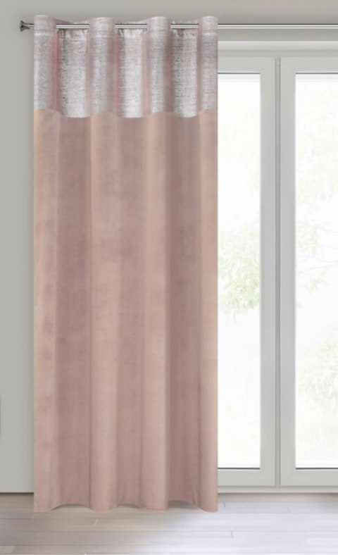 ZASŁONA GOTOWA PERI 140 X 250 CM PUDROWY RÓŻ EUROFIRANY ZASŁONA GOTOWA PERI 140 X 250 CM PUDROWY RÓŻ EUROFIRANY