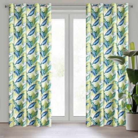 ZASŁONA GOTOWA BONNIE 140 X 250 CM ZIELONY EUROFIRANY ZASŁONA GOTOWA BONNIE 140 X 250 CM ZIELONY EUROFIRANY