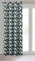 ZASŁONA GOTOWA D91 AIDA 140 X 250 CM CIEMNOZIELONY EUROFIRANY