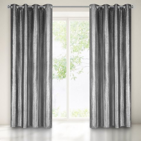 ZASŁONA GOTOWA GLOSSY 140 X 250 CM CZARNY EUROFIRANY ZASŁONA GOTOWA GLOSSY 140 X 250 CM CZARNY EUROFIRANY