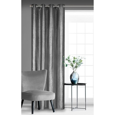 ZASŁONA GOTOWA GLOSSY 140 X 250 CM CZARNY EUROFIRANY ZASŁONA GOTOWA GLOSSY 140 X 250 CM CZARNY EUROFIRANY