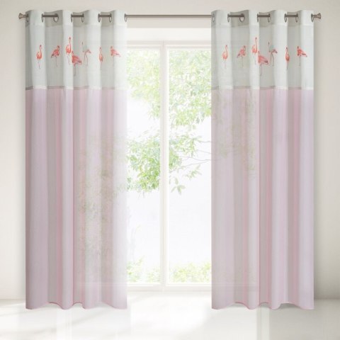ZASŁONA GOTOWA FLAMINGO 140 X 250 CM JASNORÓŻOWY EUROFIRANY ZASŁONA GOTOWA FLAMINGO 140 X 250 CM JASNORÓŻOWY EUROFIRANY