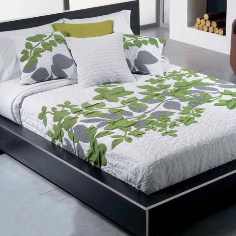 NARZUTA DEKORACYJNA 235 X 270 CM ZIELONY EUROFIRANY NARZUTA DEKORACYJNA 235 X 270 CM ZIELONY EUROFIRANY