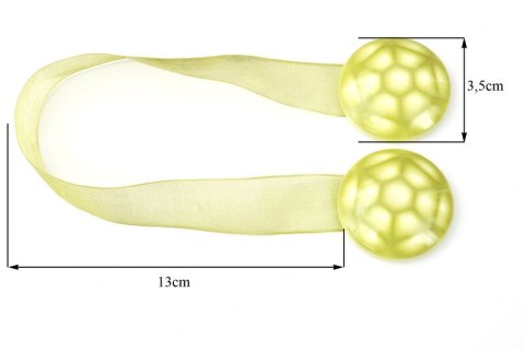 UPINACZ DEKORACYJNY Z MAGNESEM 13 CM ZIELONY EUROFIRANY UPINACZ DEKORACYJNY Z MAGNESEM 13 CM ZIELONY EUROFIRANY