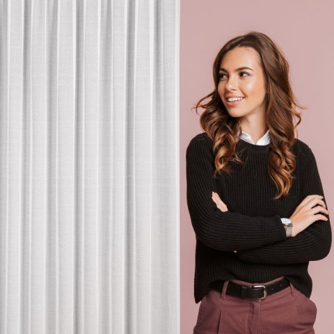 FIRANA GOTOWA VANESA NA TAŚMIE 300 X 270 CM BIAŁY EUROFIRANY FIRANA GOTOWA VANESA NA TAŚMIE 300 X 270 CM BIAŁY EUROFIRANY