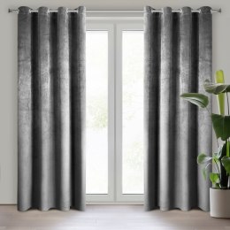ZASŁONA GOTOWA PIERRE 140 X 250 CM STALOWY EUROFIRANY
