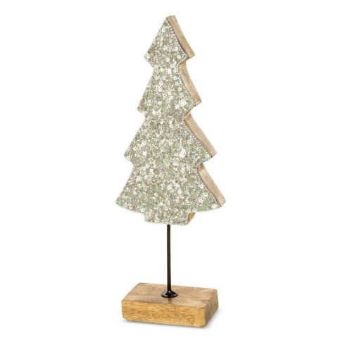FIGURKA ŚWIATECZNA D13 11 X 5 X 30 CM SREBRNY EUROFIRANY FIGURKA ŚWIATECZNA D13 11 X 5 X 30 CM SREBRNY EUROFIRANY