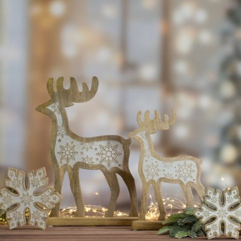 FIGURKA ŚWIATECZNA D132A 23 X 5 X 20 CM BIAŁY EUROFIRANY FIGURKA ŚWIATECZNA D132A 23 X 5 X 20 CM BIAŁY EUROFIRANY