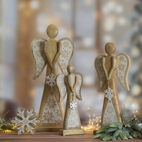 FIGURKA ŚWIATECZNA D133B 18 X 7 X 42 CM BIAŁY EUROFIRANY FIGURKA ŚWIATECZNA D133B 18 X 7 X 42 CM BIAŁY EUROFIRANY