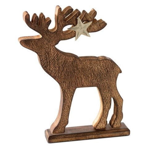 FIGURKA ŚWIATECZNA D18 25 X 5 X 33 CM BRĄZOWY EUROFIRANY FIGURKA ŚWIATECZNA D18 25 X 5 X 33 CM BRĄZOWY EUROFIRANY