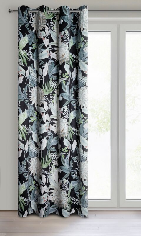 ZASŁONA GOTOWA SALLY 140 X 270 CM CZARNY EUROFIRANY ZASŁONA GOTOWA SALLY 140 X 270 CM CZARNY EUROFIRANY