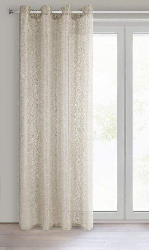 FIRANA GOTOWA AMANDA 140 X 250 CM BEŻOWY EUROFIRANY FIRANA GOTOWA AMANDA 140 X 250 CM BEŻOWY EUROFIRANY