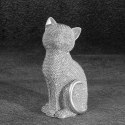 FIGURKA DEKORACYJNA ELDO 7 X 6 X 15 CM SREBRNY EUROFIRANY
