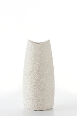 WAZON DEKORACYJNY RISO 12 X 7 X 26 CM KREMOWY EUROFIRANY