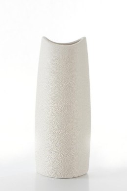 WAZON DEKORACYJNY RISO 14 X 9 X 35 CM KREMOWY EUROFIRANY