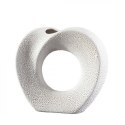 WAZON DEKORACYJNY RISO 23 X 6 X 21 CM KREMOWY EUROFIRANY