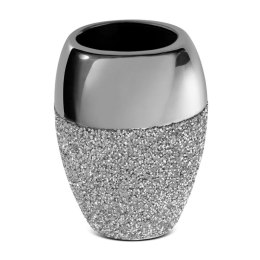 WAZON DEKORACYJNY PALMERA (01) 14 X 9 X 20 CM SREBRNY EUROFIRANY