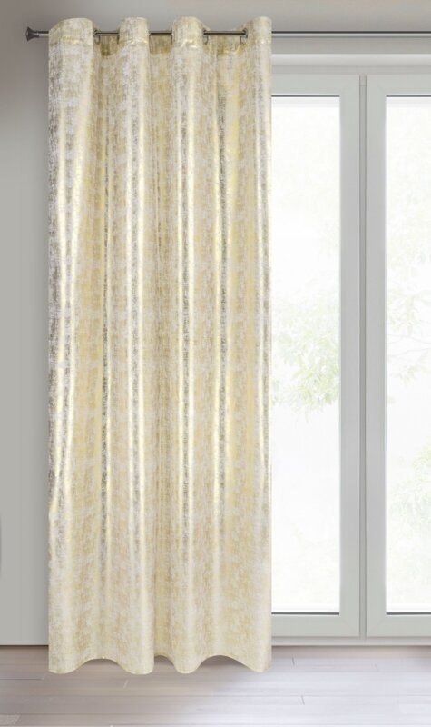 ZASŁONA GOTOWA ASTERIA 140 X 250 CM ZŁOTY EUROFIRANY ZASŁONA GOTOWA ASTERIA 140 X 250 CM ZŁOTY EUROFIRANY