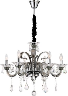 LAMPA GLITTER (02) FI 70 X 52 CM SREBRNY EUROFIRANY