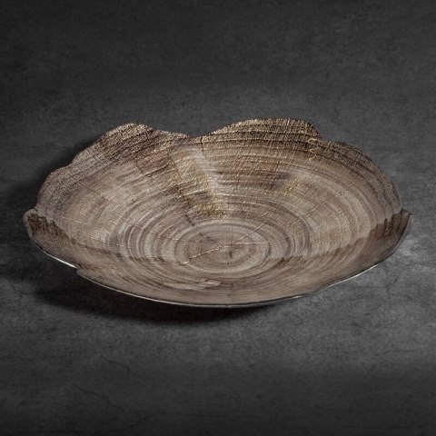 SZKLANA MISA DEKORACYJNA PARI (03) 40 X 39 X 7 CM BRĄZOWY EUROFIRANY SZKLANA MISA DEKORACYJNA PARI (03) 40 X 39 X 7 CM BRĄZOWY EUROFIRANY