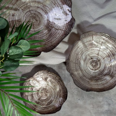 SZKLANA MISA DEKORACYJNA PARI (03) 40 X 39 X 7 CM BRĄZOWY EUROFIRANY SZKLANA MISA DEKORACYJNA PARI (03) 40 X 39 X 7 CM BRĄZOWY EUROFIRANY