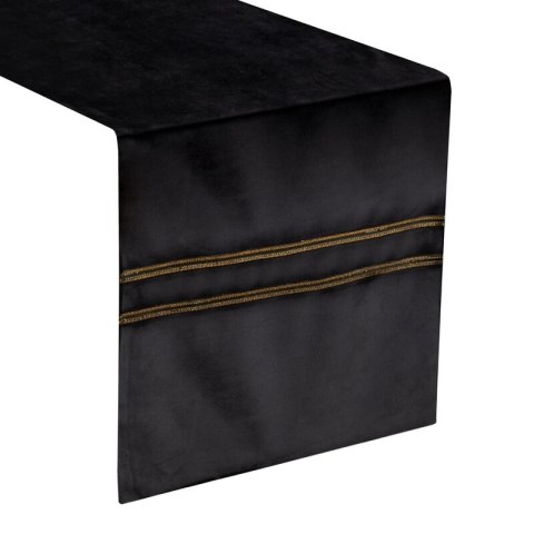 OBRUS GLEN 4 35 X 140 CM CZARNY EUROFIRANY OBRUS GLEN 4 35 X 140 CM CZARNY EUROFIRANY